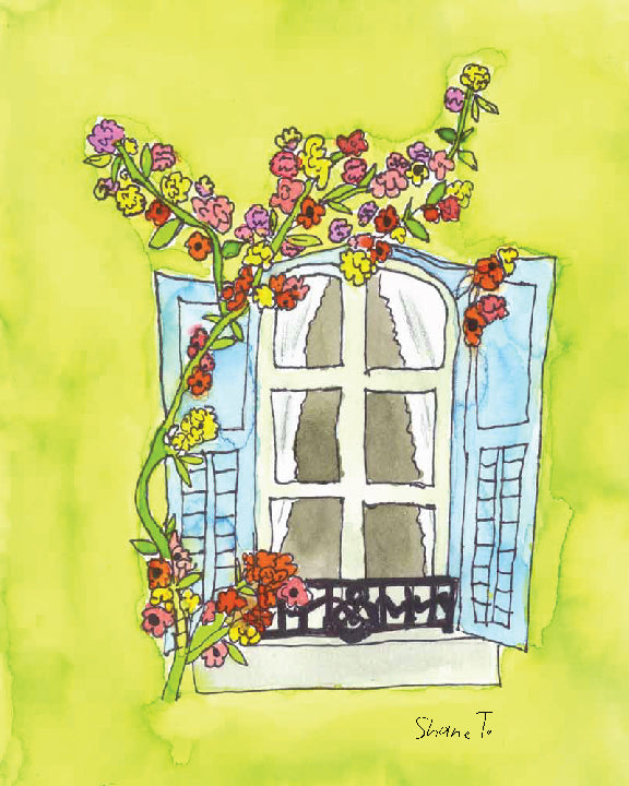 Window with Flowers
